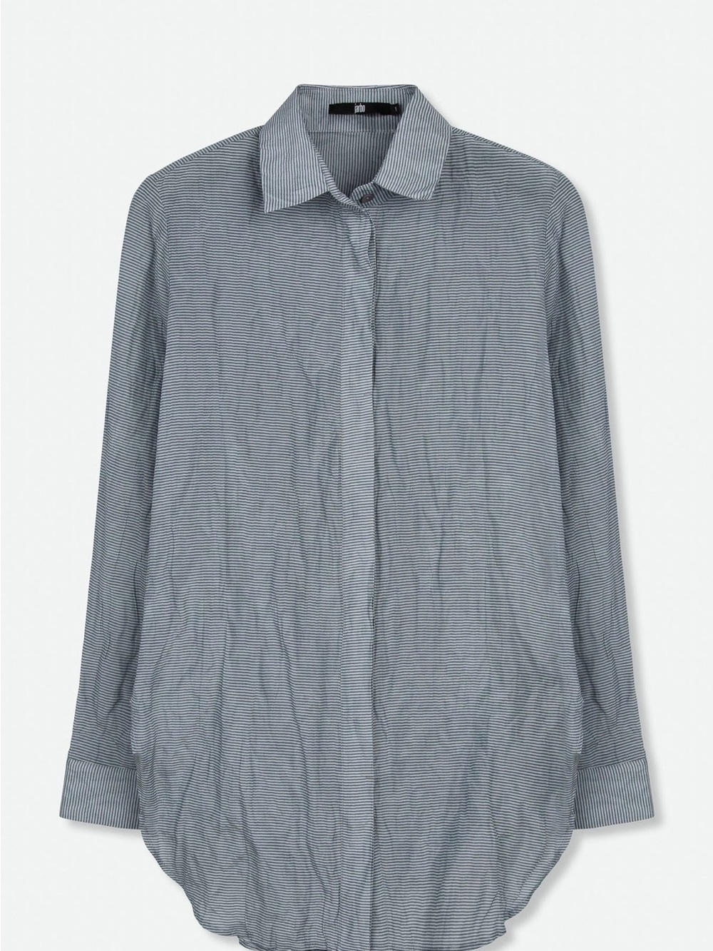 Jarbo Gingham Button Down Blouse Black White Size 4 (US size 10-12)